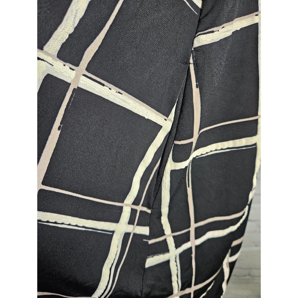 Apt 9 Women's Black and White TShirt Style Dress Abstract NWT Size L - Picture 3 of 8